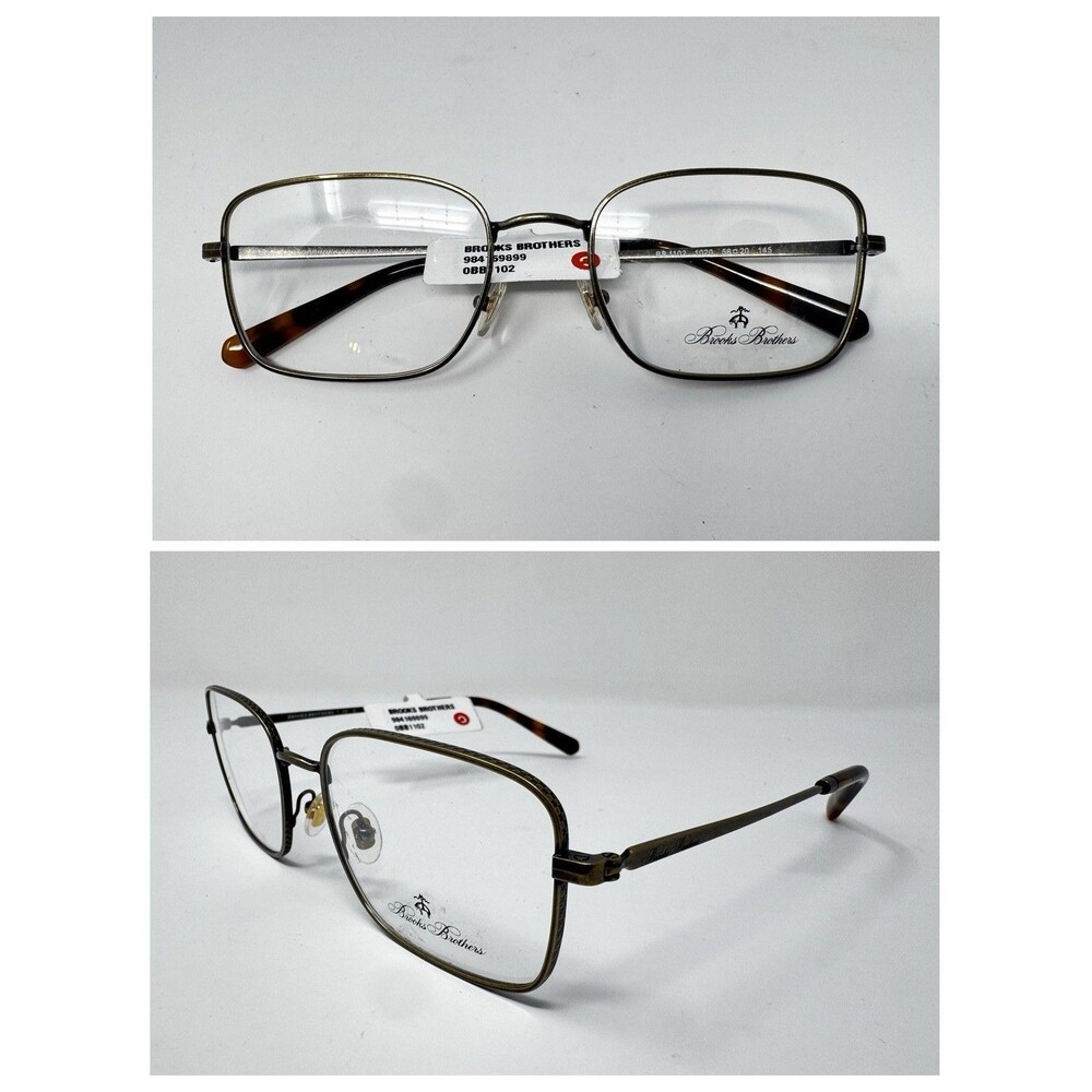 Brooks Brothers BB1102 Bronze Brown Eyeglass Frames New Old Stock 56-20-145